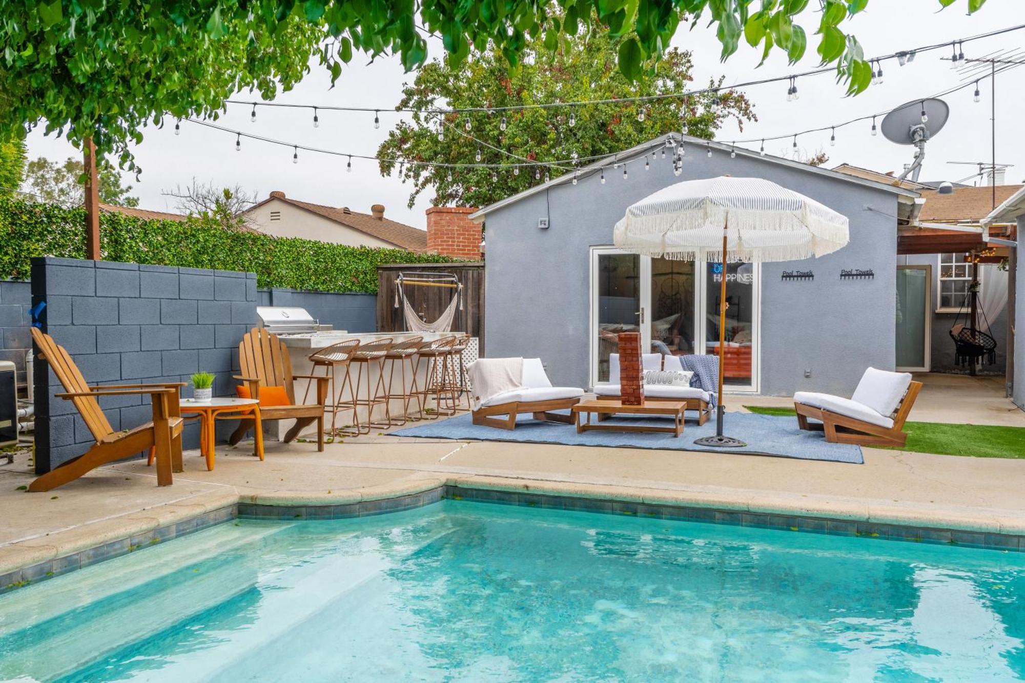 Angel&Rose Universal Hollywood Heated Pool House King Bed Los Angeles Bagian luar foto