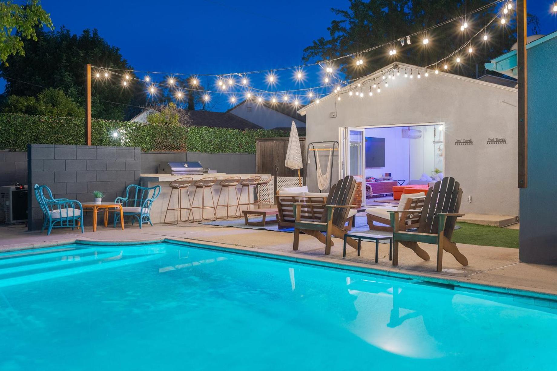 Angel&Rose Universal Hollywood Heated Pool House King Bed Los Angeles Bagian luar foto